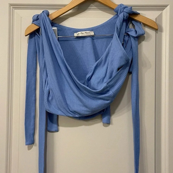 Free people Wrap Around Crop Top Medium - Picture 1 of 3